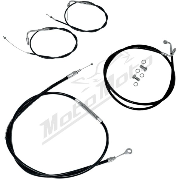LA CHOPPERS Ape Hangers vairo / sankabos / stabdžių trosų / lynų prailginimo kompl. Harley Davidson 1340-1450 96-06
