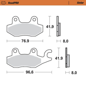 MOTO-MASTER Sinter Front Brake Pads Benelli / Kymco / Suzuki 125-400 07-24 
