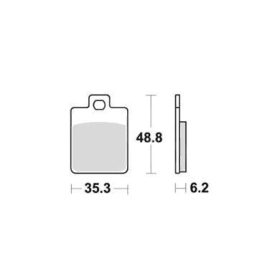 BRAKE PADS FERODO FDB2057EF / MCB827 STANDARD ECO FRICTION