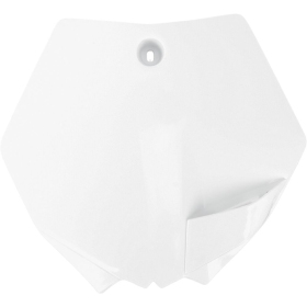 UFO Front Number Plate KTM XC / SX 65cc 09-15 White