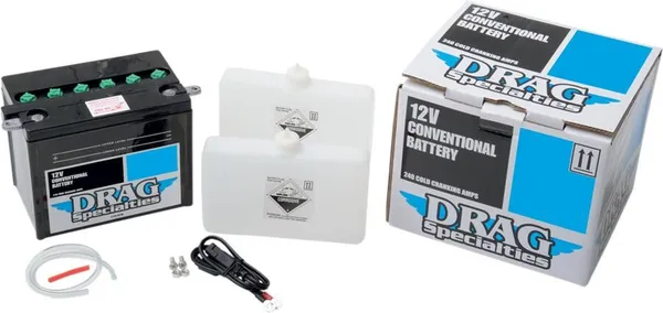 DRAG SPECIALTIES BATTERIES Conventional Battery Kit CHD4-12 12 V 28 Ah