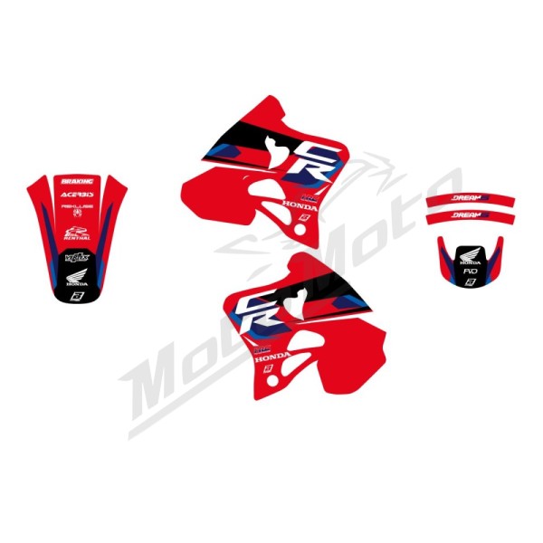 BLACKBIRD RACING Dream 5 Graphic Kit Honda CR 125-250cc 92-97