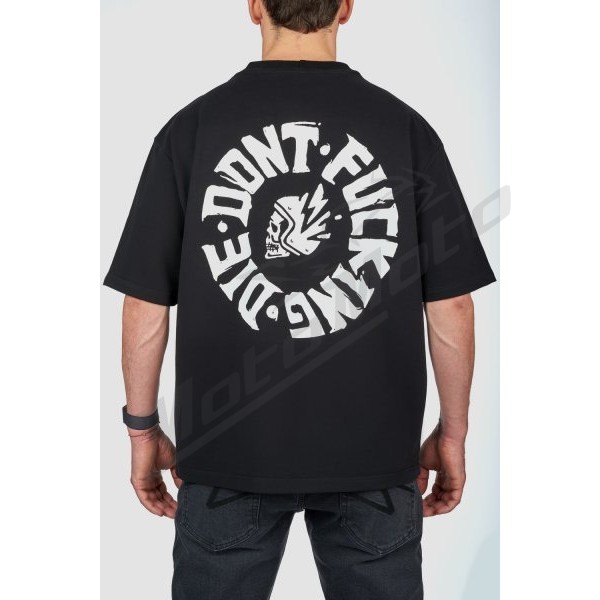PANDO MOTOLUKE DON'T DIE BLACK Oversized T-Shirt Unisex