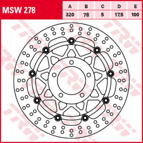 TRW ZF Front Brake Disc 320mm Triumph Speed / Tiger 1050cc 05-21