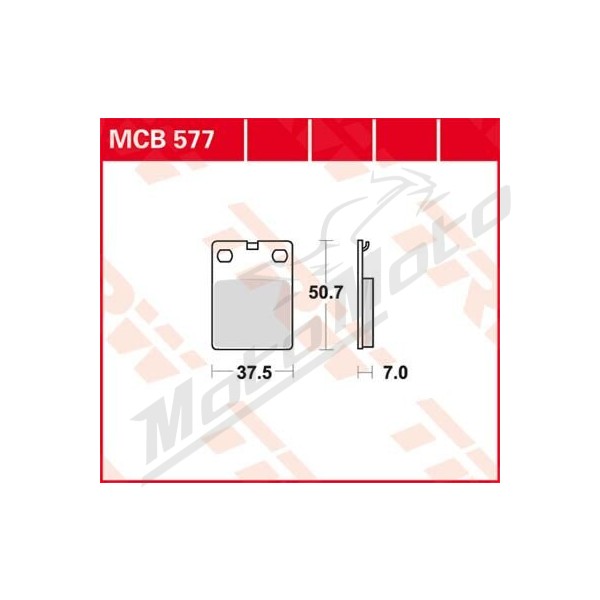 TRW All Round MCB577 Sintered Metal Brake Pads Moto Guzzi V7 / V85 / V9 750-850cc 2019