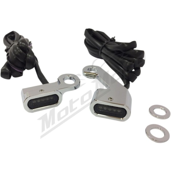 DRAG SPECIALTIES LED Handlebar Marker Lights ​​​​​​​Harley Davidson FLDE / FLFBFLHCS 1584-1868cc 09-24