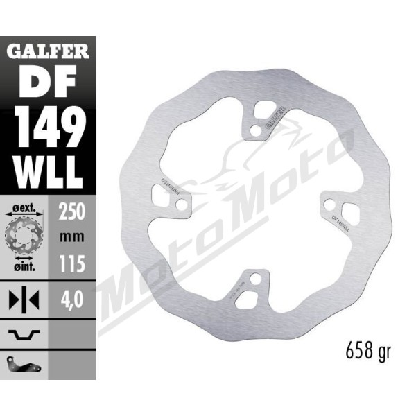 GALFER Wave® Rear Brake Rotor Kawasaki KX 250-450F 19-20