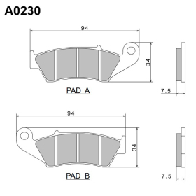 Nissin Brake Pads Aprilia / Honda / Kawasaki / Suzuki / Yamaha 125-450cc 88-23