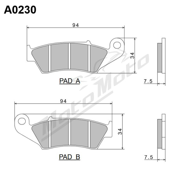 Nissin Brake Pads Aprilia / Honda / Kawasaki / Suzuki / Yamaha 125-450cc 88-23