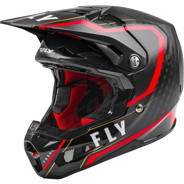 FLY RACING Formula Carbon Axon Helmet Black/Blue  XL