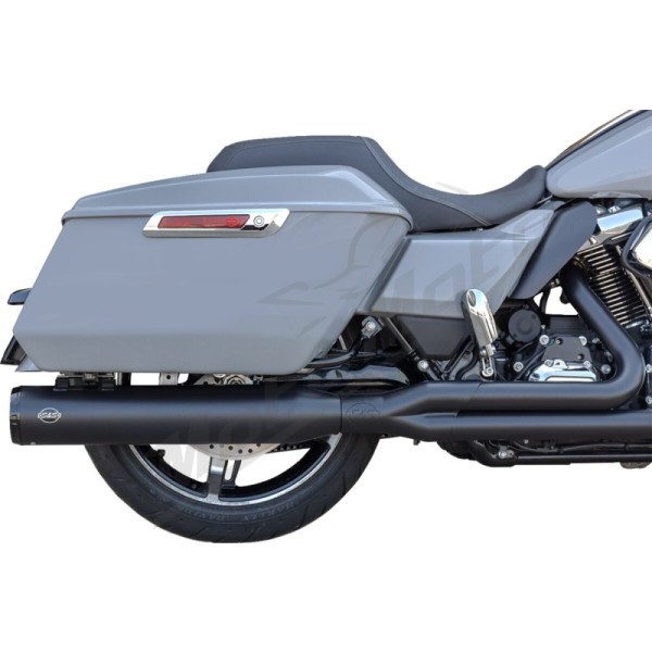S&S CYCLE 2-into-1 GNX Exhaust System Harley Davidson FLH / FLHFB / FLHR / FLHRC / FLHRXS 1750-1977cc 17-26