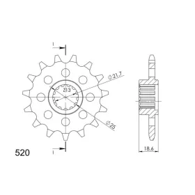 Supersprox / JT Front sprocket 1538.14 14t