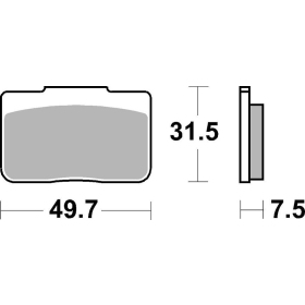 SBS 942RQ RQ Road Racing Carbon Tech Brake Pad BMW S1000 HP4 2018