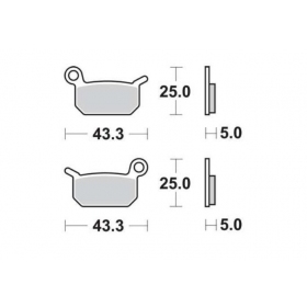 BRAKE PADS FERODO FDB2183SG / MCB750 OFFROAD