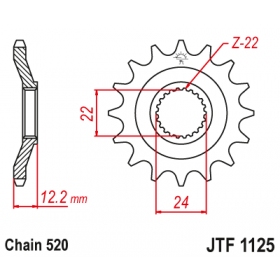 Priekinė žvaigždutė JTF1125