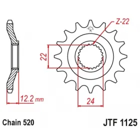 Front sprocket JTF1125