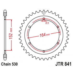 Rear sprocket JTR841,42