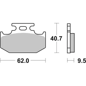 SBS SI Offroad 648SI Sintered Brake Pads Kawasaki / Suzuki / Yamaha 125-500cc 89-07