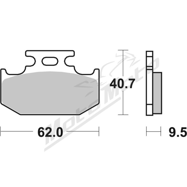 SBS SI Offroad 648SI Sintered Brake Pads Kawasaki / Suzuki / Yamaha 125-500cc 89-07