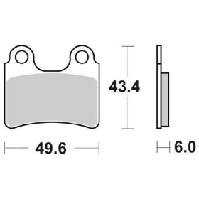Sbs Brakepads 802HF Ceramic AJP / Betamotor / Gas Gas / Montesa / Sherco 