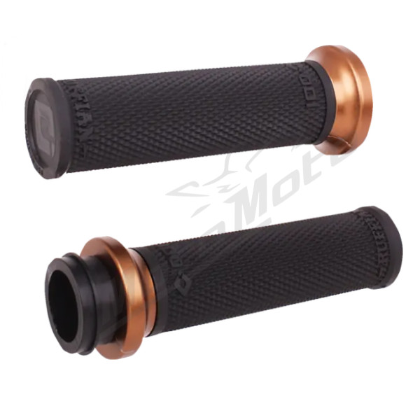 ODI Ruffian Lock-On Street Grips Harley Davidson FLDE / FLFB / FLHTCU / FLHX / FLTRX / FXST 1584-1923 08-23