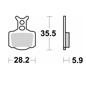 Sbs off-road racing sinter gold color front/rear brake pads BMW / Gas Gas / Husaberg / Husqvarna / KTM / Rieju / Sherco 125-510 06-23