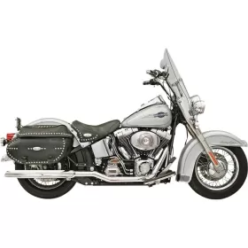 BASSANI XHAUST Power Curve True-Dual Crossover Header Pipes Harley Davidson 1584-1800cc 2001-2017