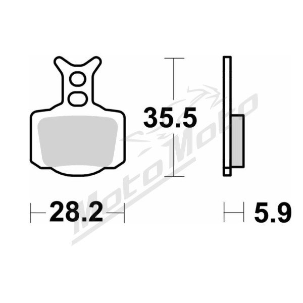 Sbs off-road racing sinter gold color front/rear brake pads BMW / Gas Gas / Husaberg / Husqvarna / KTM / Rieju / Sherco 125-510 06-23