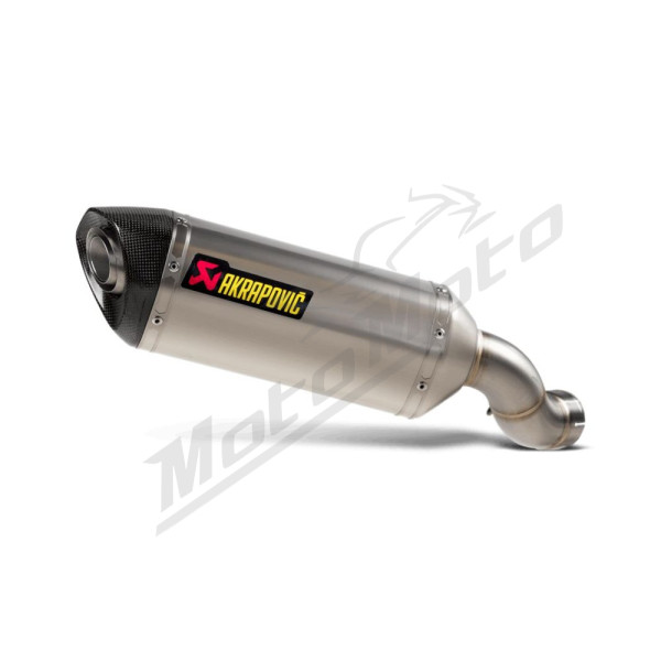 AKRAPOVIC Slip-On Line Muffler Titanium / Carbon Fiber Kawasaki Z 900 17-24