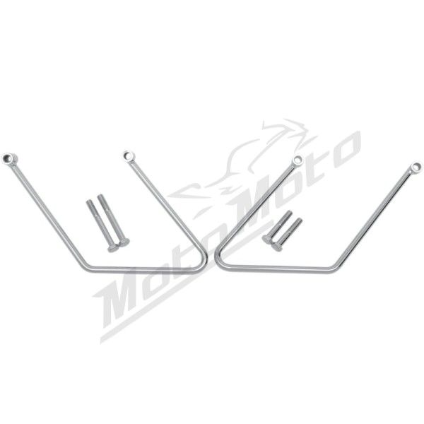 DRAG SPECIALTIES Chrome Saddlebag Support Brackets Harley Davidson FLSTC / FLSTCI / FLSTF / FLSTFI 1450-1690cc 00-05