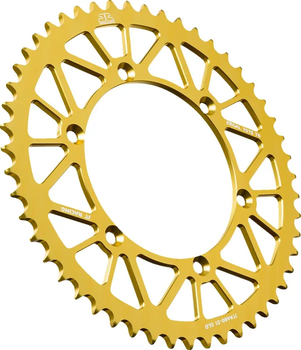 JT SPROCKETS Rear Sprocket JTA460 Yellow Kawasaki KX 125-450 82-26