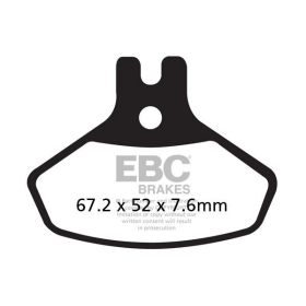 EBC R serijos Sindered stabdžių trinkelės CAN AM DS 450 08-15