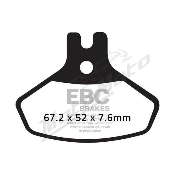 EBC R Series Heavy Duty Sindered Brake Pads CAN AM DS 450 08-15