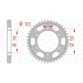 AFAM Steel Standard Rear Sprocket 530 39-45 teeth KAWASAKI GPX / GPZ 600 85-97