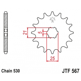 Front sprocket JTF567