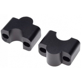 HANDLEBAR RISERS BLACK 22mm 2PCS