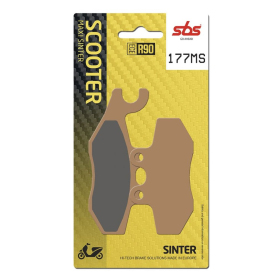 SBS MS Scooter Maxi 177MS Sintered Brake Pads Aprilia / Derbi / Gilera / Peugeot / Piaggio / Vespa 50-500cc 00-24