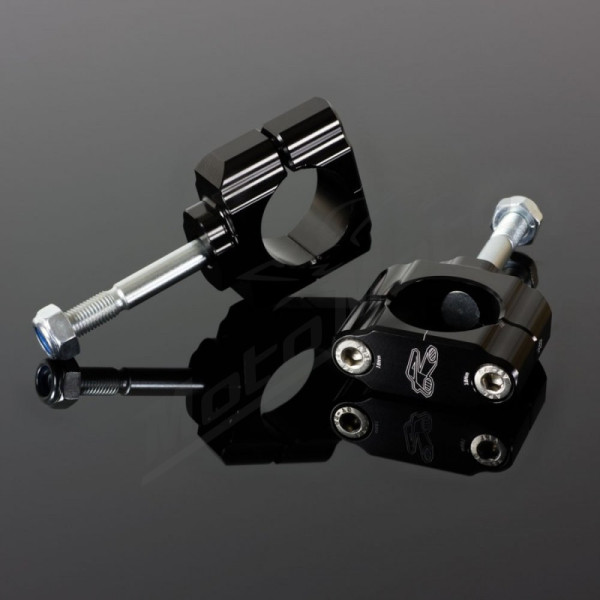 RENTHAL Rubber-Mounted Handlebar Clamp Ø36mm Kawasaki / Yamaha 125-450cc 09-20