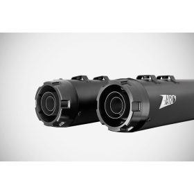 ZARD 4.33 Inches Slip-Ons Flat Mufflers Harley Davidson FLHR / FLHTC / FLHX / FLTRX 1450-1800cc 06-16
