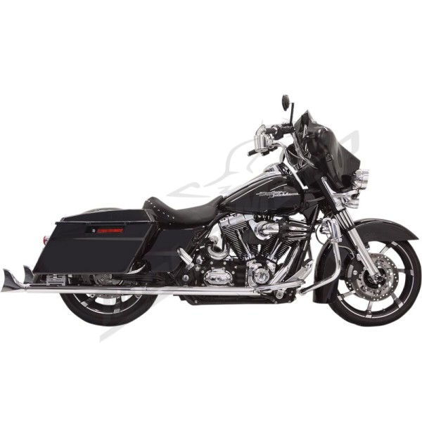 BASSANI XHAUST Slip-On išmetimo sistema su Fishtail antgaliais Harley Davidson 1340-1800cc 1995-2016