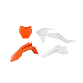 Racetech Plastic Set KTM SX / SX-E 16-24 Orange/White
