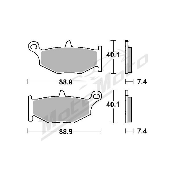 Sbs promotion kh419 street standart ceramic brake padsSuzuki GSX-R / GSX / DL 600-1300 08-25