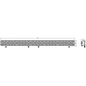 Kinwons Led Bar 10-30V 288W 118cm