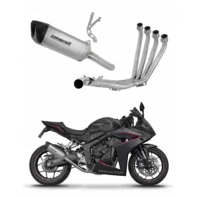 Honda CB 650 R / E-Clutch 2024-2025 Full Exhaust System Titanium HP6 + dB killer