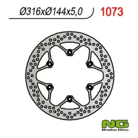 NG BRAKES Front Fixed Brake Disc 316mm Honda / Kymco 250-1100cc 88-09