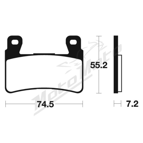 TECNIUM Sintered Metal Brake Pads MTR234 Hyosung GD / ST7 / GT 250/750 11-18