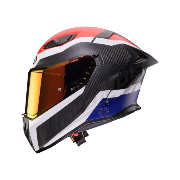 Helmet Caberg Drift Evo II Carbon Black/Blue/Red