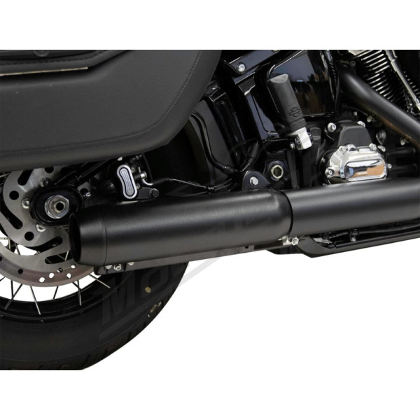BASSANI XHAUST 4" Slip-On Muffler with Baffle Core Harley Davidson FLHCS / FXBB / FXLRS 1923cc 25