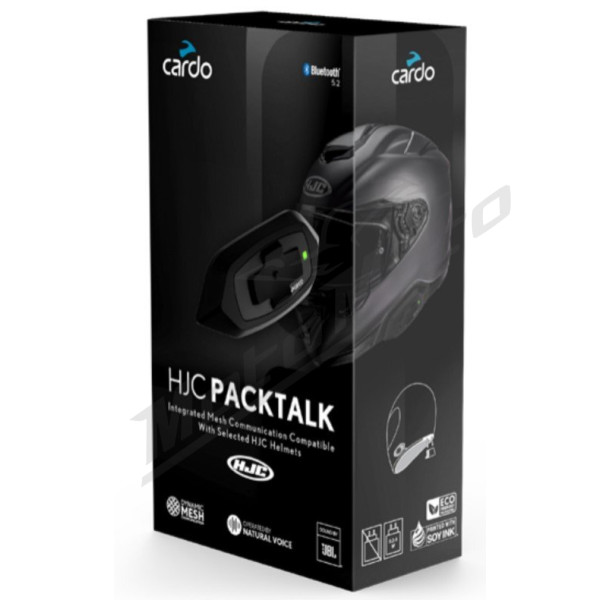 CARDO HJC Packtalk Communication System Single Pack