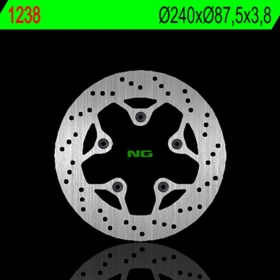 NG BRAKES 1238 priekinis / galinis fiksuotas stabdžių diskas KYMCO AGILITY / YAGER 125 07-20